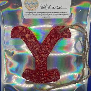 “Fierce like” scented, red “Yellowstone” car candle